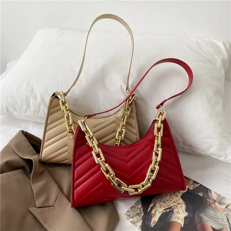 Women's Rhombus Chain Handbag Shoulder Bag Satchel