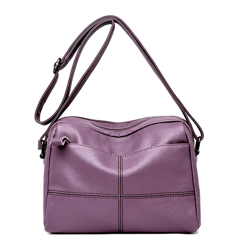 Soft Leather Flap Bags Women Shoulder Crossbody Bag Lady Handbags