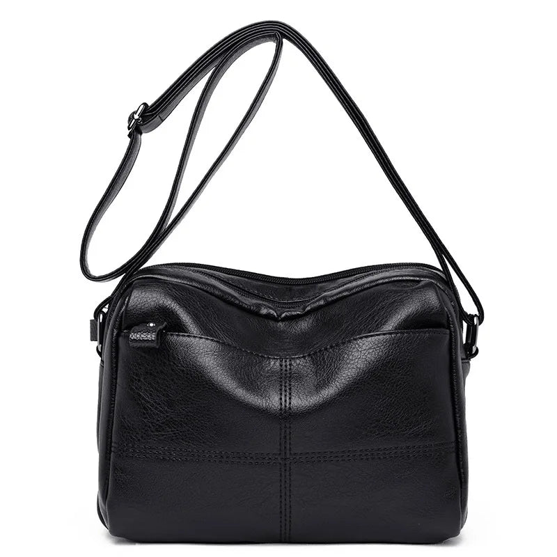 Soft Leather Flap Bags Women Shoulder Crossbody Bag Lady Handbags