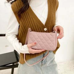 Hot Lingge Women's Bag PU Leather Underarm Crossbody Shoulder Bag