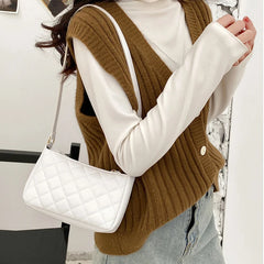 Hot Lingge Women's Bag PU Leather Underarm Crossbody Shoulder Bag