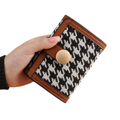 Women's Canvas Wallet Short wallet Long handbag Multifunctional zero wallet