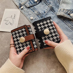 Women's Canvas Wallet Short wallet Long handbag Multifunctional zero wallet