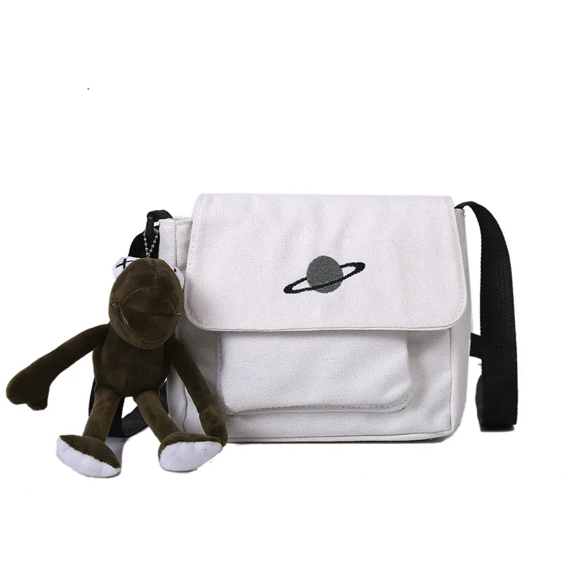 Japanese Style Wind Planet Tooling Art Girl Student Shoulder Bag