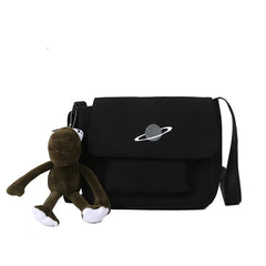 Japanese Style Wind Planet Tooling Art Girl Student Shoulder Bag