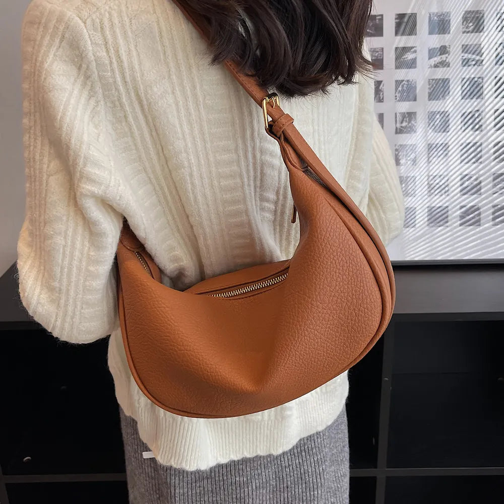 Women PU Leather Retro Shoulder Bags Stylish Handbags
