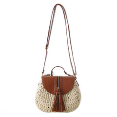 Bohemian Tassel Straw Beach Shoulder Bags