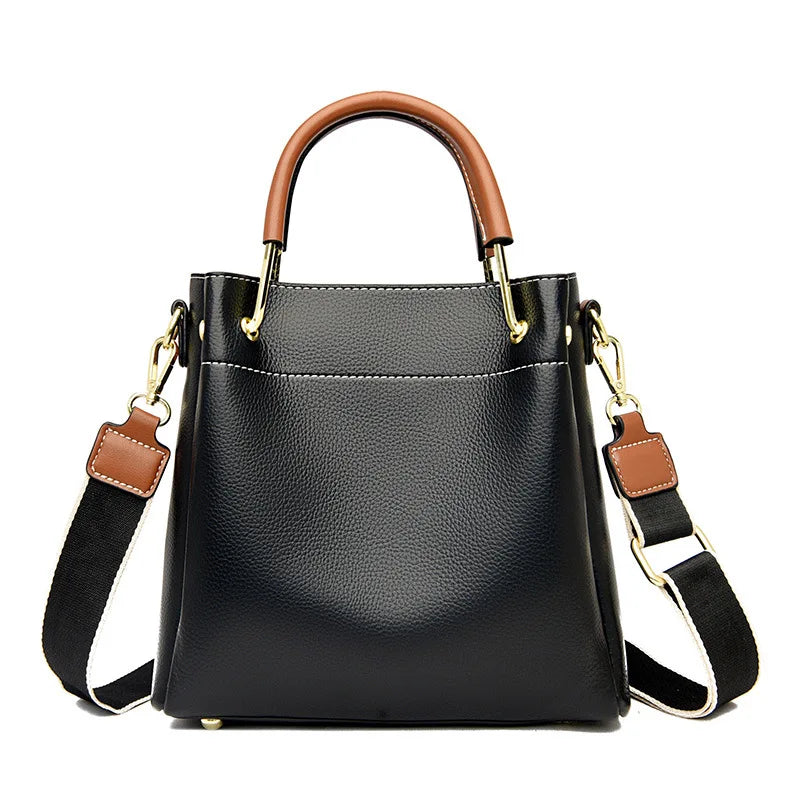Large Capacity Women's Tote Bag Soft Pu Hangbags Shoulder Crossbody Purses