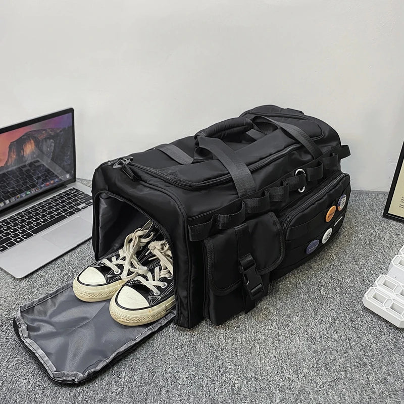 Large Capacity Travel Duffle Bag Fitness Handbag Luggage