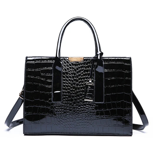 Crocodile Pattern Shoulder Bag Women PU Leather Handbag Female Crossbody Tote