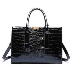 Crocodile Pattern Shoulder Bag Women PU Leather Handbag Female Crossbody Tote