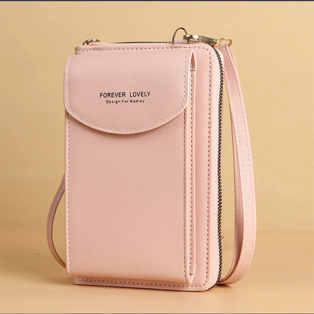 Universal Smartphone Shoulder Bag Mom Wallet Print Women Phone Case