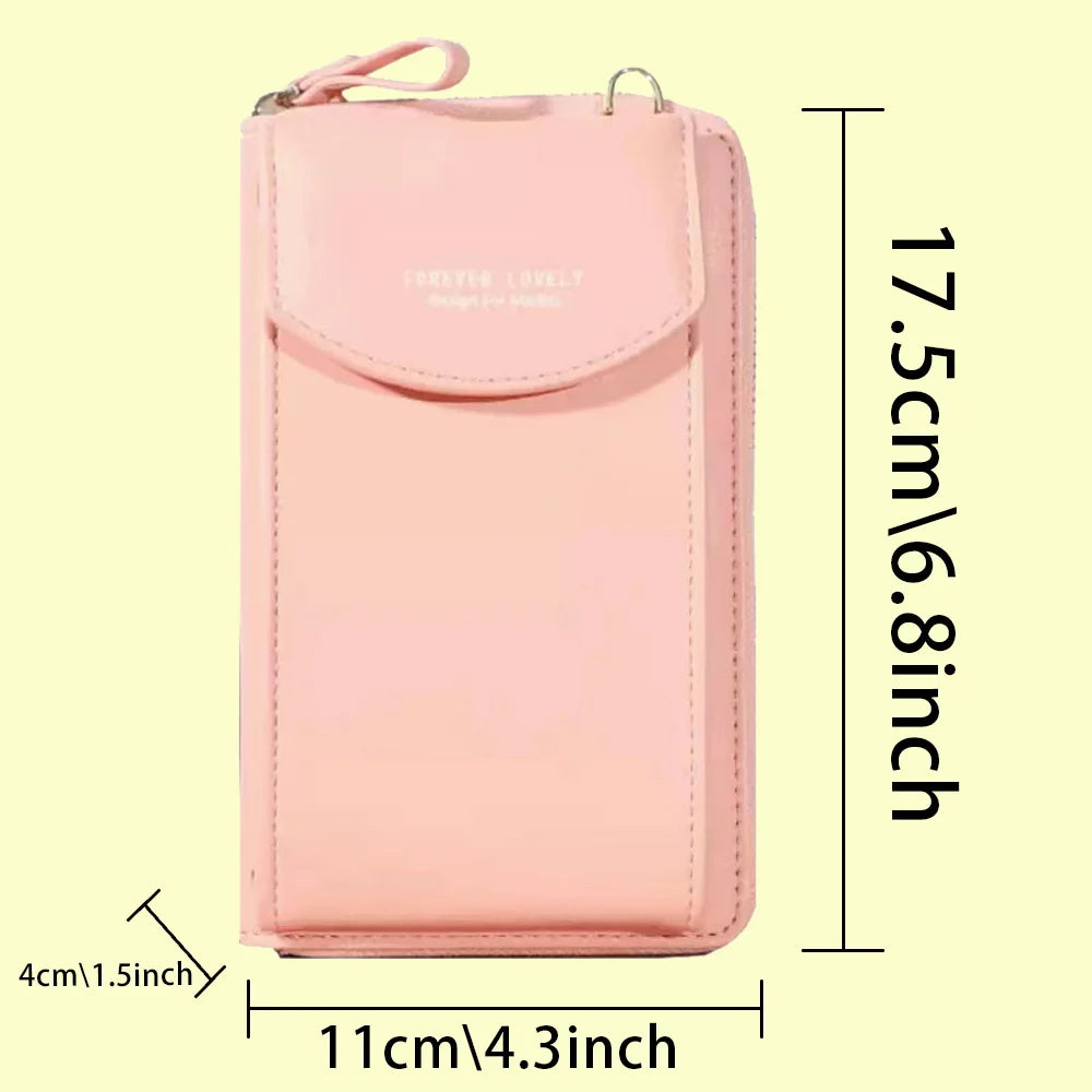 Universal Smartphone Shoulder Bag Mom Wallet Print Women Phone Case