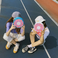 Funny 3D Donuts Messenger Bag Chain Soft Harajuku Handbag