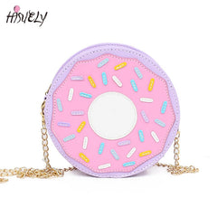 Funny 3D Donuts Messenger Bag Chain Soft Harajuku Handbag