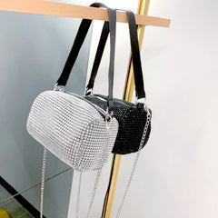 Bling Diamonds Print Shoulder Bag Crossbody Clutch Purse