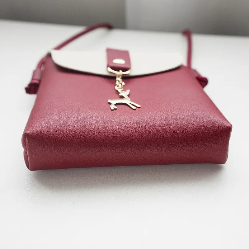 Deer Charm Single Shoulder Diagonal Bag for Women