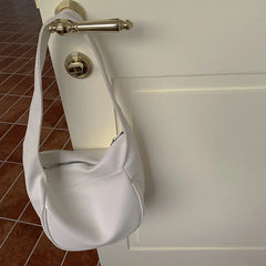 Women's Dumpling Bag Large Capacity PU Leather Shoulder Handbag