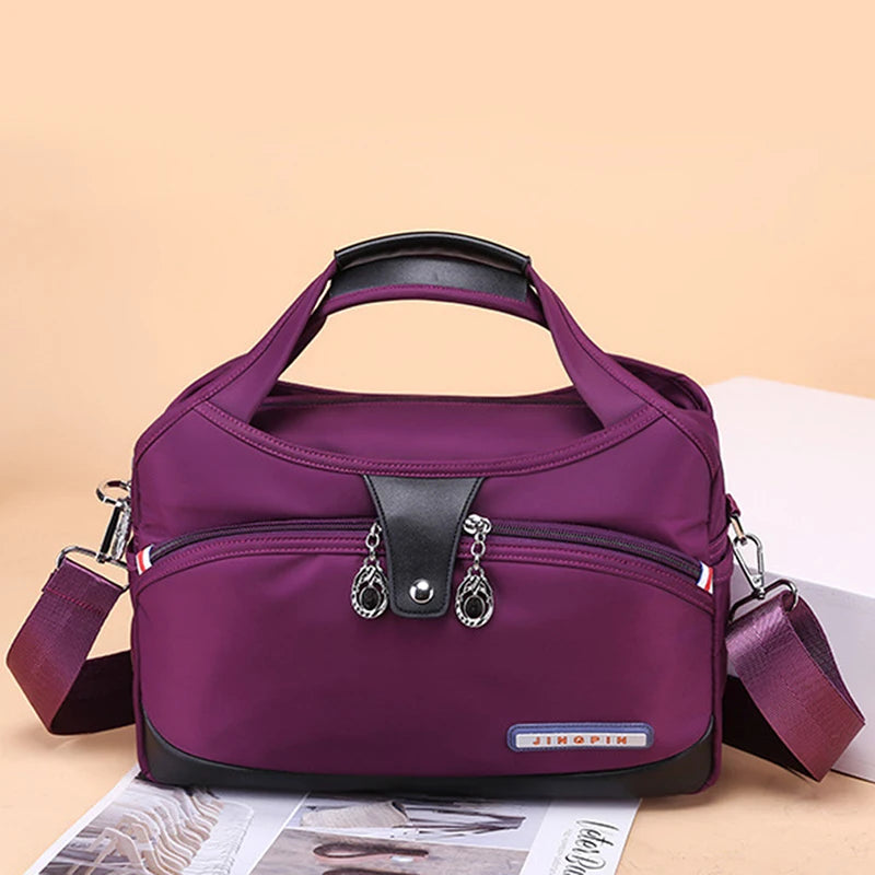 Oxford Cloth Large Capacity Shoulder Bag Ladies Casual Light Outdoor Travel Hand