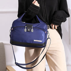 Oxford Cloth Large Capacity Shoulder Bag Ladies Casual Light Outdoor Travel Hand