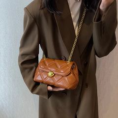 Rhombic Chain Crossbody Bag Small Square Bag Women