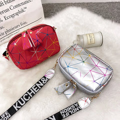 Small Zipper Crossbody Bag PU Leather Shoulder Messenger for Girls