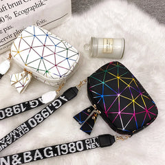 Small Zipper Crossbody Bag PU Leather Shoulder Messenger for Girls
