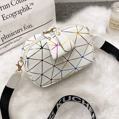 Small Zipper Crossbody Bag PU Leather Shoulder Messenger for Girls