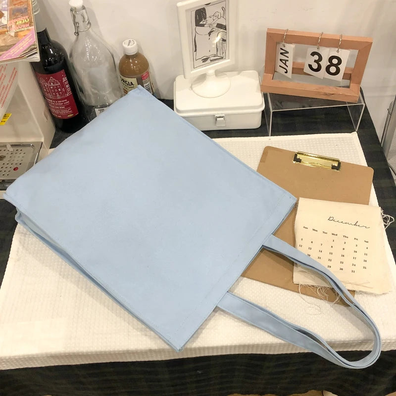 Fashion Canvas Tote Bag High Capacity Women Handbag