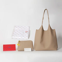 Fashionable Tote Bag Shoulder Bags PU Leather High Capacity Multi-function