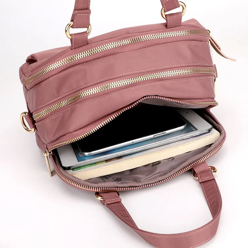 Waterproof Nylon Shoulder Bag for Women Mini Handbag