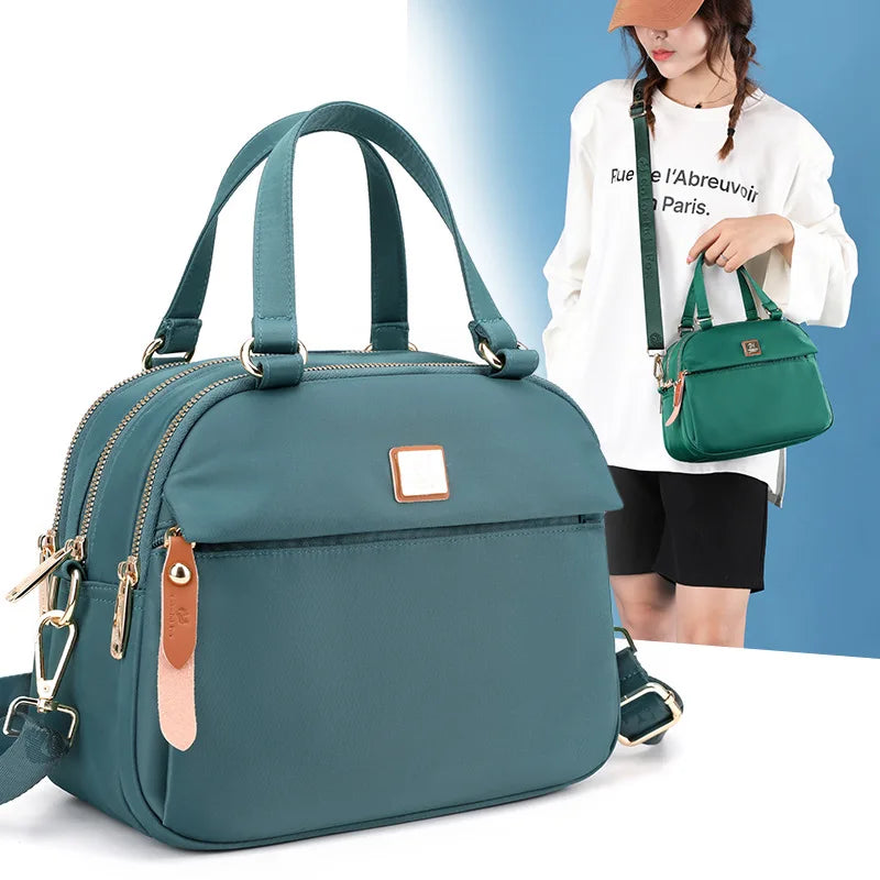 Waterproof Nylon Shoulder Bag for Women Mini Handbag