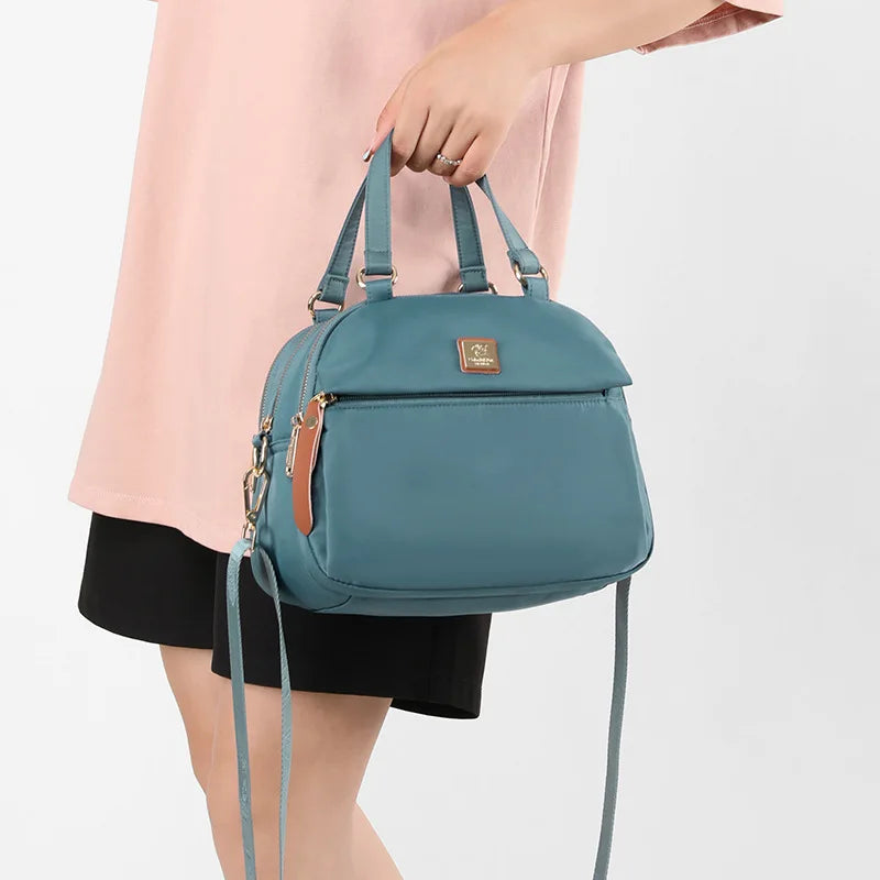Waterproof Nylon Shoulder Bag for Women Mini Handbag