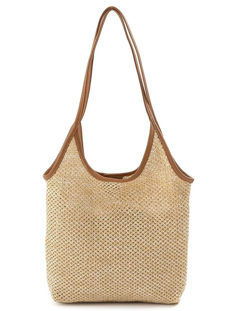 Forest Fishnet Women's Bag Straw Tote Bags for Women Hand Bags