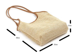 Forest Fishnet Women's Bag Straw Tote Bags for Women Hand Bags