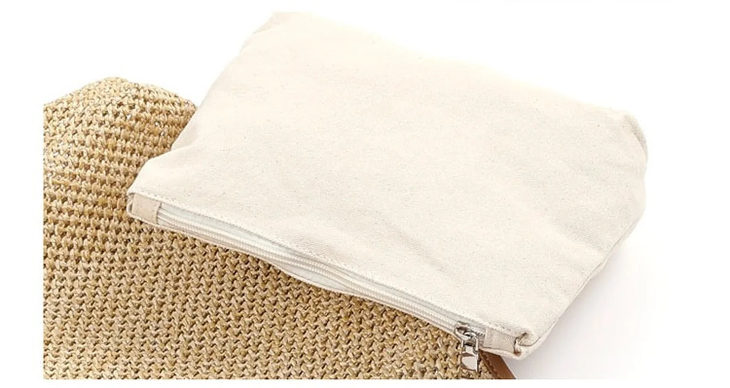Forest Fishnet Women's Bag Straw Tote Bags for Women Hand Bags
