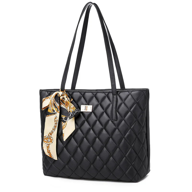 Rhombic Large Capacity Women Shoulder Bag Tote Bag