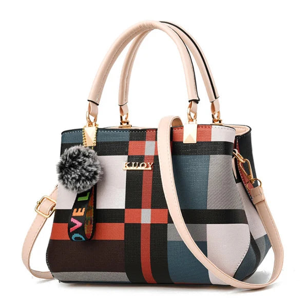 Plaid Shoulder Bag Female Ladies Totes Crossbody Bags