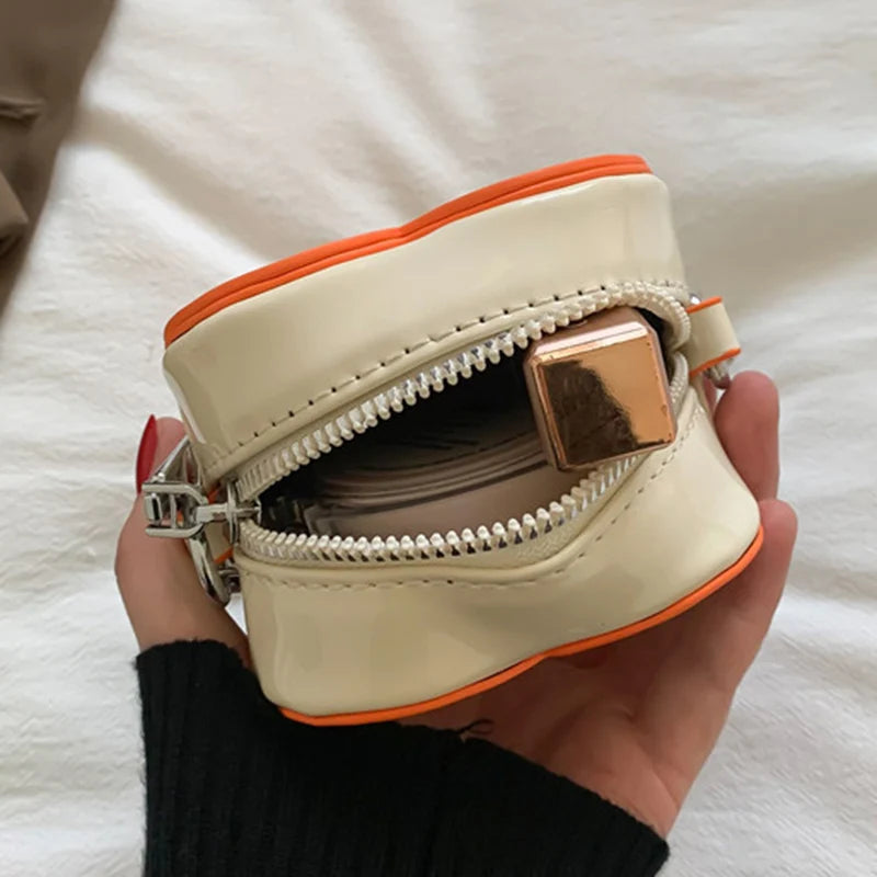 Heart Shape Evening Clutch Mini Shoulder Bags Chain Crossbody Bags