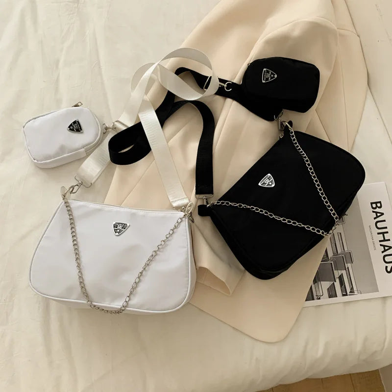 Vintage Crossbody Bag Chain Underarm Shoulder Bag