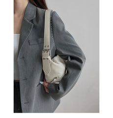 Retro Women Tote Bag Dumplings Style Office Ladies Shoulder Bag