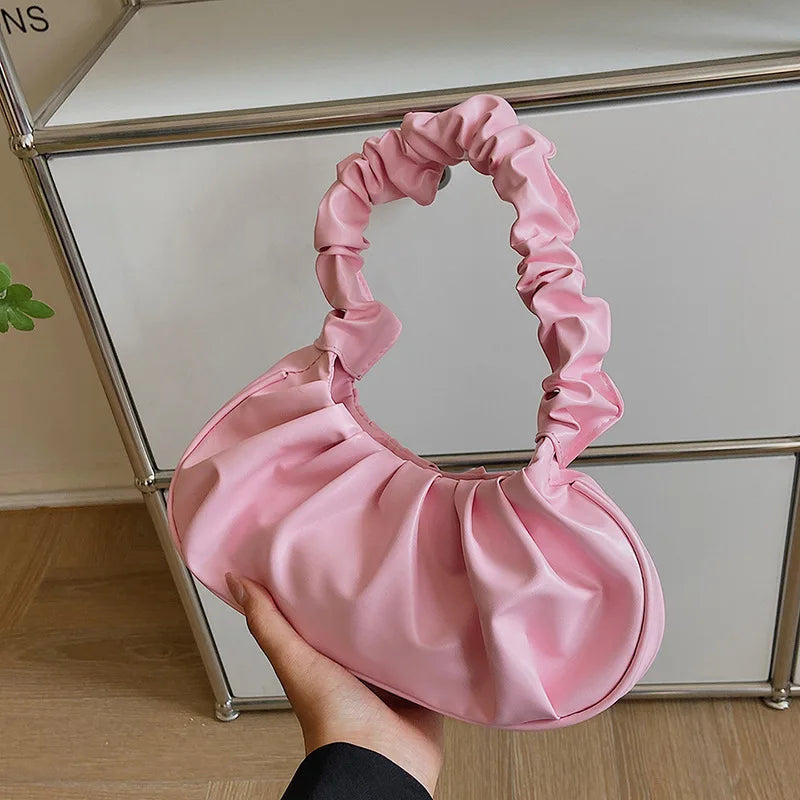 Spring Autum Women Shoulder Bags Vintage Oxford Cloth Underarm Bag