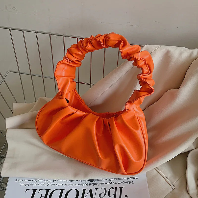 Spring Autum Women Shoulder Bags Vintage Oxford Cloth Underarm Bag