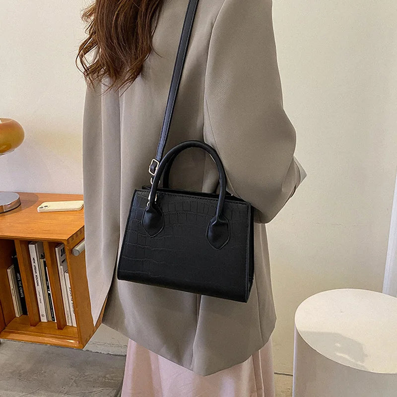 Women's Small Square Crossbody Bag Top Handle Totes Shoulder Bag