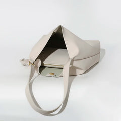 Fashionable PU Leather Women Shoulder Bag with Pocket