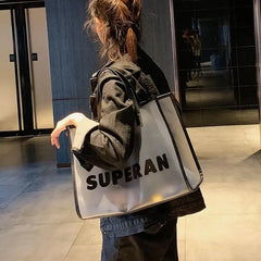 Summer Leisure PU Leather Shoulder Bag Large Capacity Handbag