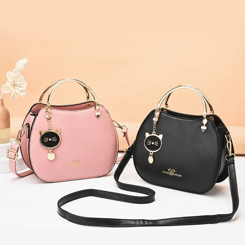 Summer Women's Shoulder Bags Casual Tote Bag PU Leather Crossbody Bag