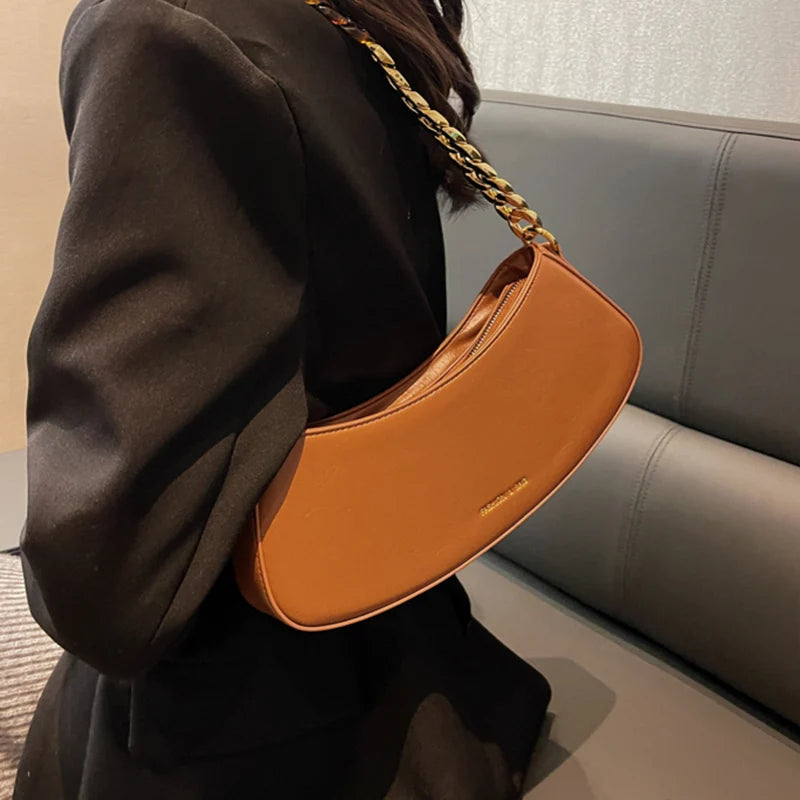Vintage Acrylic Chain Underarm Bag Party Clutch Shoulder Messenger Bag