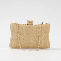 Women's Diamond Evening Clutch Bag Wedding Party Chain Wallet