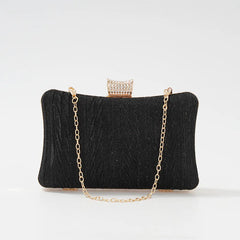 Women's Diamond Evening Clutch Bag Wedding Party Chain Wallet
